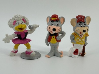 Chuck E. Cheese PVC Figures Lot Vintage 1980s & 1990s Showbiz
