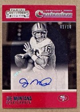 Joe Montana 2015 Panini Contenders Legendary Contenders # 01/10 Blue AUTO RARE
