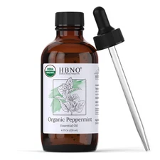 California Bottled Organic Peppermint Essential Oil (Mentha Piperita) 4 fl oz...