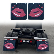Kiss Mud Flaps for Semi Trucks Tractor Trailer Heavy Duty PVC Polymer Rubber