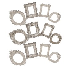 24 Pcs Vintage Resin Mini Picture Frames Antique Small Photo Frame Display