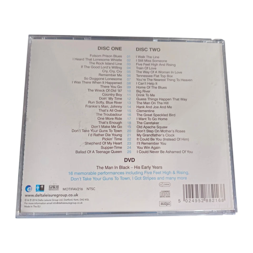 Johnny Cash 2CD+DVD Set Folsom Prison Blues I Walk the Line Rare Footage Foto 3 de 3