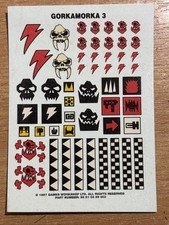 Gorkamorka 3 Games Workshop Ork transfer  Decals sheet 2