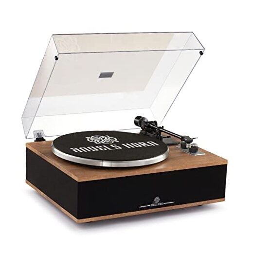 Vintage Bluetooth Turntable with Built-in Speakers & Phono Preamp