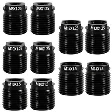 CANIPHA 10Pcs Gear Shift Knob Adapter Kit, Universal Aluminum Alloy M10x1.25