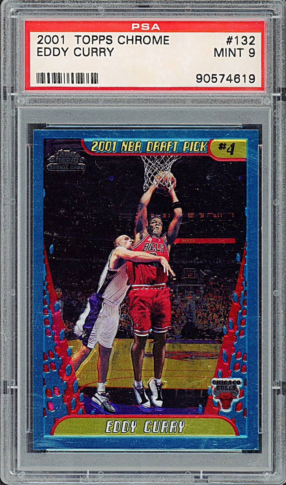 2001 Topps Chrome - Eddy Curry #132 (RC) PSA 9