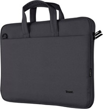 Trust Bologna Sustainable Slim Laptop Bag 16 Inch with Shoulder Strap, Eco Bag,