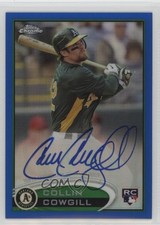 2012 Topps Chrome Rookie Blue Refractor 20/199 Collin Cowgill #178 Auto n1u