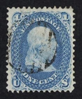 CKStamps: US Stamps Collection Scott#63a 1c Franklin Used Tiny Thin