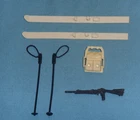 GI G.I. Joe gijoe SNOW JOB WEAPONS PARTS LOT gun backpack skis poles FREE SHIP