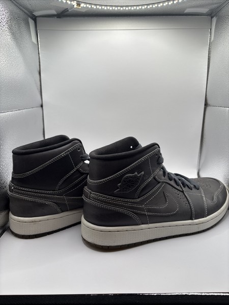 Nike Air Jordan 1 Mid Nouveau Silver/Grey 2014 Talla 9 Retro Raro 4