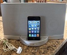 Bose SoundDock II Digital Music System Plus 64 gb iPod - Silver - Tested Works