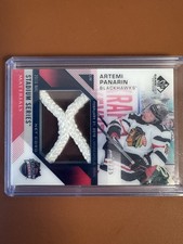 Artemi Panarin 2016-17 SP Game Used Stadium Series Net Cord Relic Blackhawks