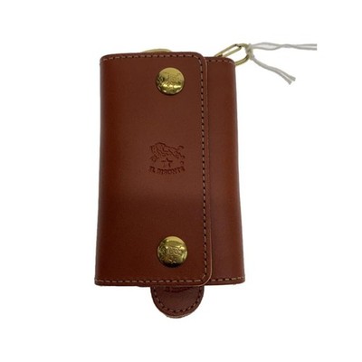 IL BISONTE Key Case Brown Plain