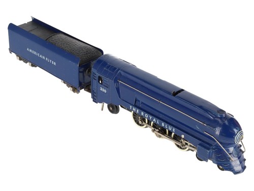 American Flyer 350 Vintage S B&O The Royal Blue 4-6-2 Die-Cast Steam Locomotive - Picture 7 of 10