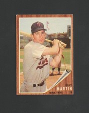 1962 Topps Billy Martin #208 ~~ Twins Yankees
