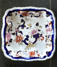 Masons Ironstone Mandalay Square Serving Plate Vintage 22 x 22 cm