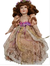 VTG Porcelain Doll 15" Tall By Patricia Rosel  Beautiful Porcelain/Cloth/C/200