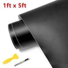 Matte Black 1ftx5ft For Toyota Accessories Car Vinyl Wrap Self-adhesive Sticker Matte Black 1ftx5ft For Toyota Accessories Car Vinyl Wrap Self-adhesive Sticker
