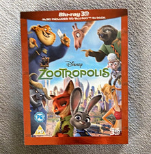 Disney Zootropolis Blu-ray 3D PG 108 mins English Audio Spanish Subtitles
