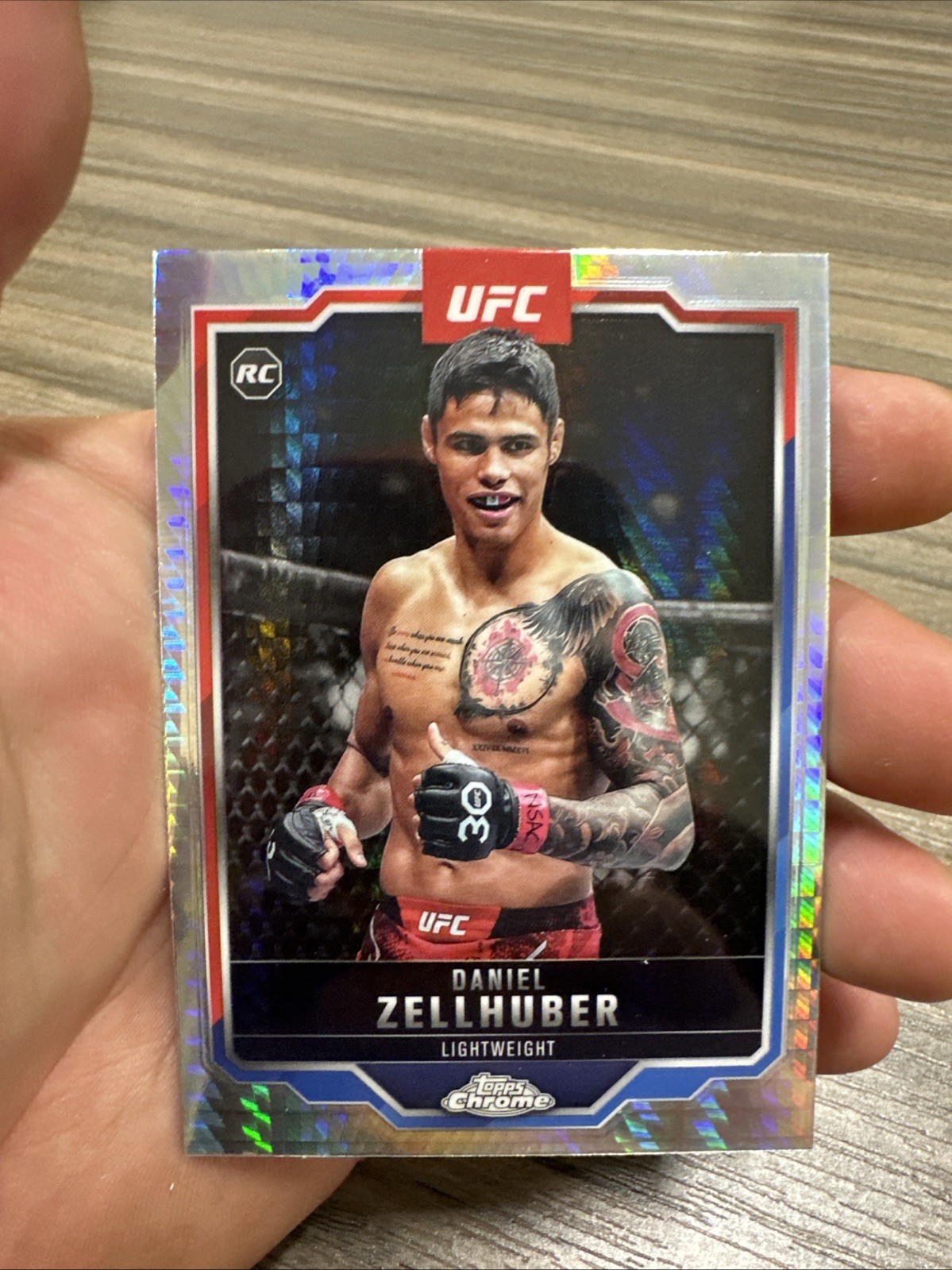 2025 Topps Chrome UFC - Daniel Zellhuber #189 Prism (RC)