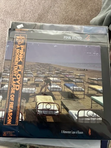 PINK FLOYD "A Momentary Lapse Of Reason" Lp Japan-Obi-Vinyl Meddle Wall Moon