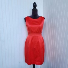NWOT DAVID MEISTER Pencil Dress Womens Red Sleeveless Lined Carrier Sz 6