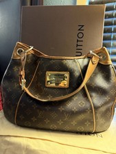 Vintage "LOUIS VUITTON"H/C Marrone Monogramma Galleria PM Spalla HB "Da Collezione 