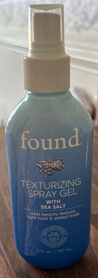 Found Texturizing Spray Gel With Sea Salt Adds Beachy Texture & Light Hold 5 oz