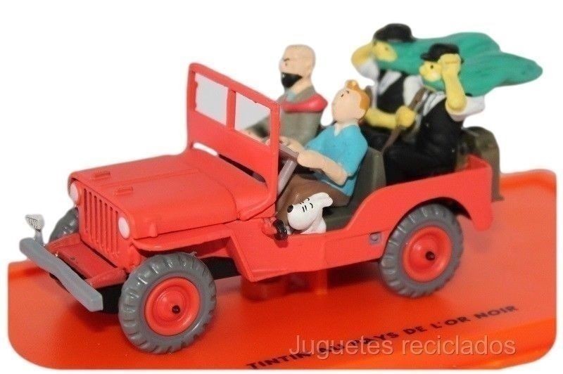Tintin In the Land of Black Jeep willys MB 1943 1:43 diecast Herge