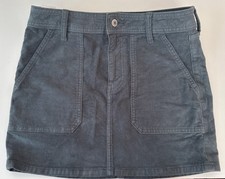 American Eagle Mini Skirt Sz 4 High-Rise Cute Cotton Corduroy Dark Teal Stretch