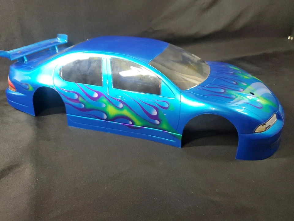 1st GEN Vintage Team Associated 1/10 Body Shell Dodge Spoiler Flames Rare ** - Image 2 of 4