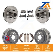 Front Rear Brake Rotors Ceramic Pad Drum Kit For GMC Sonoma Chevrolet S10 Blazer