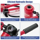 Yessources 1/2" - 2" Hydraulic Knockout Punch Set Conduit Hole Punch Driver Kit — photo 5