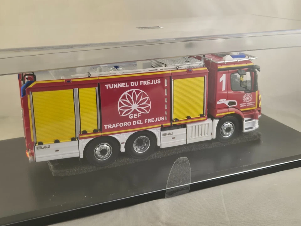 ALERT 0160 MERCEDES BENZ ANTOS BAI TUNNEL DE FREJUS - FRANCE / FIREFIGHTERS 1/43 - Image 2 of 3