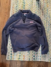 Vineyard Vines 1/4 Zip Pullover Sweater Navy - Men  s Medium