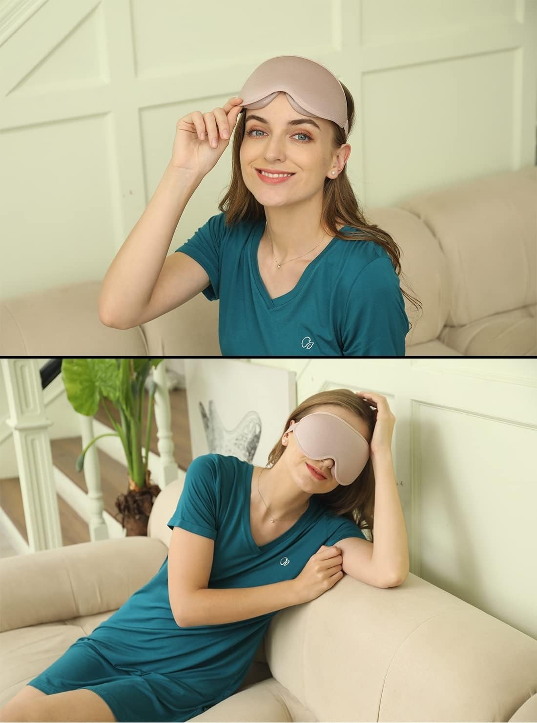 Sleep Mask, 3D Deep Contoured Eye Covers for Sleeping, 99% Block Out Light Ey...