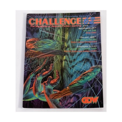 GDW Challenge Ma  #62 ''MegaTraveller, Twilight - 2000, Cyberpunk 2.0.2. Mag VG+