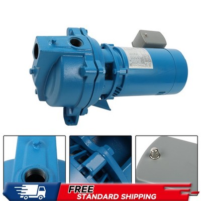J5S Shallow Water Well Jet Pump 115/230V 60 Hz Cast Iron 3450 RPM 1/2 HP USA
