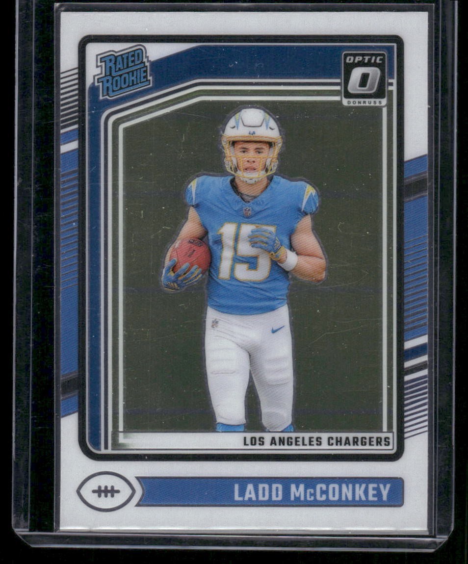 2024 Panini Donruss Optic - Rated Rookie Ladd McConkey #266 (RC) FAST SHIP