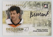 2010-11 ITG Decades 1980s Auto Brad Marsh #A-BM Auto 0m80