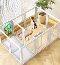 FXW AuraSpace Acrylic Dog Playpen 35"H 6 Or 12 Panels, Medium/Large Indoor Pets