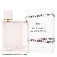 Burberry Her by Burberry 3.3 oz EDP Perfume for Women | New & Sealed Box!
