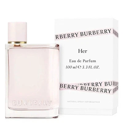 100% PURE Burberry Her by Burberry 3.3 oz EDP Perfume for Women | New & Sealed Box!