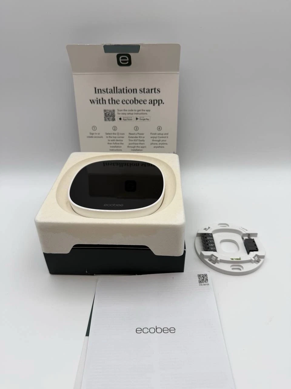 Ecobee Smart Thermostat Essential Wi-Fi Programmable Alexa Siri Google