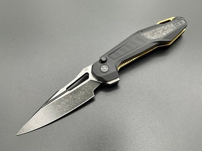 Ketuo Griffin Folding Knife 3.5'' 14C28N Sandvik Steel Blade G10/Carbon F Handle