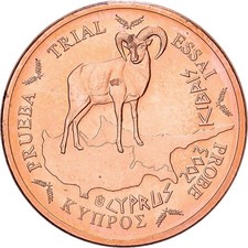 [#1214617] Cyprus, Euro Cent, Exonumia, 2003, Copper Plated Steel, UNC-