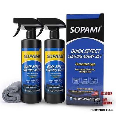 Car Coating Spray, Quick Effect Coating Agent, Car Scratch 1 Fl Oz (Pack of 2)