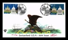 US COVER SWITZERLAND 700TH ANNIVERSARY FDC JOINT ISSUE COMBO PUGH HAND PAINTED