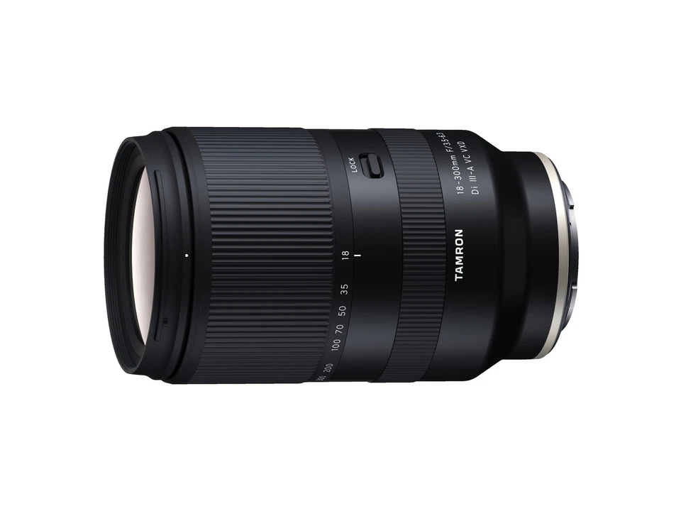 TAMRON Di III-A VC VXD 18 mm - 300 3.5-6.3 (Objektiv für Sony E-Mount, Schwarz)